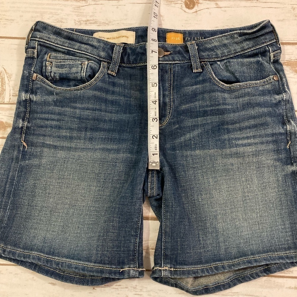 Anthropologie Pilcro and The Letterpress Fit Stet Jean Shorts Size 26 - Picture 5 of 10